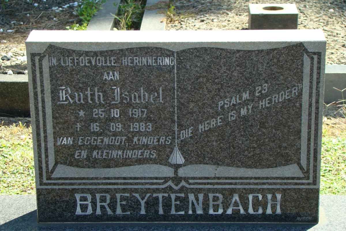 BREYTENBACH Ruth Isabel 1917-1983