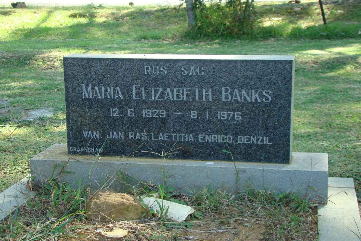 BANKS Maria Elizabeth 1929-1976