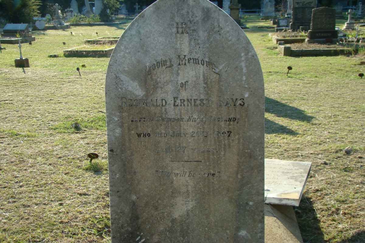BAYS Reginald Ernest