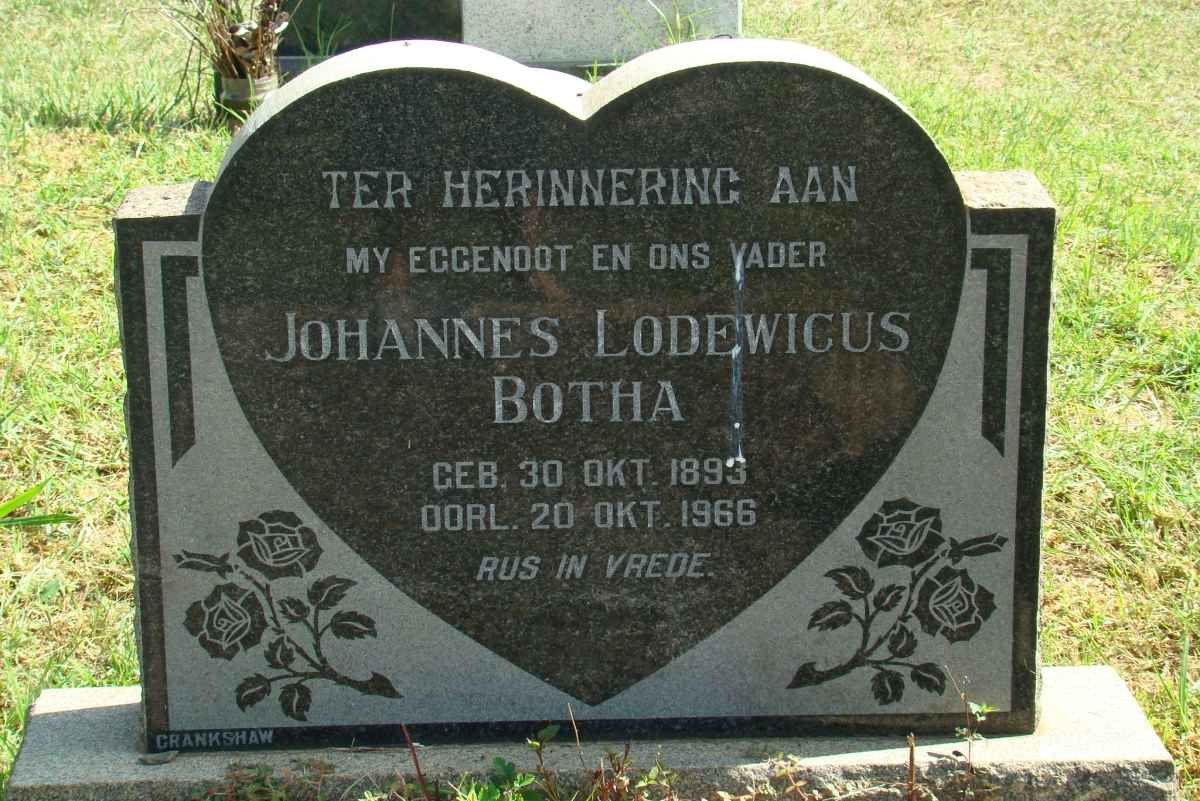 BOTHA Johannes Lodewicus 1893-1966