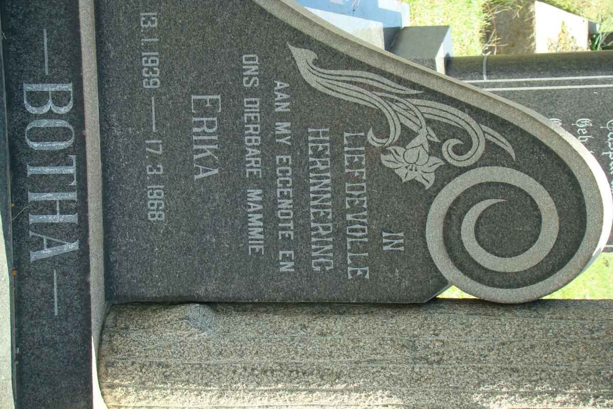 BOTHA Erika 1939-1968