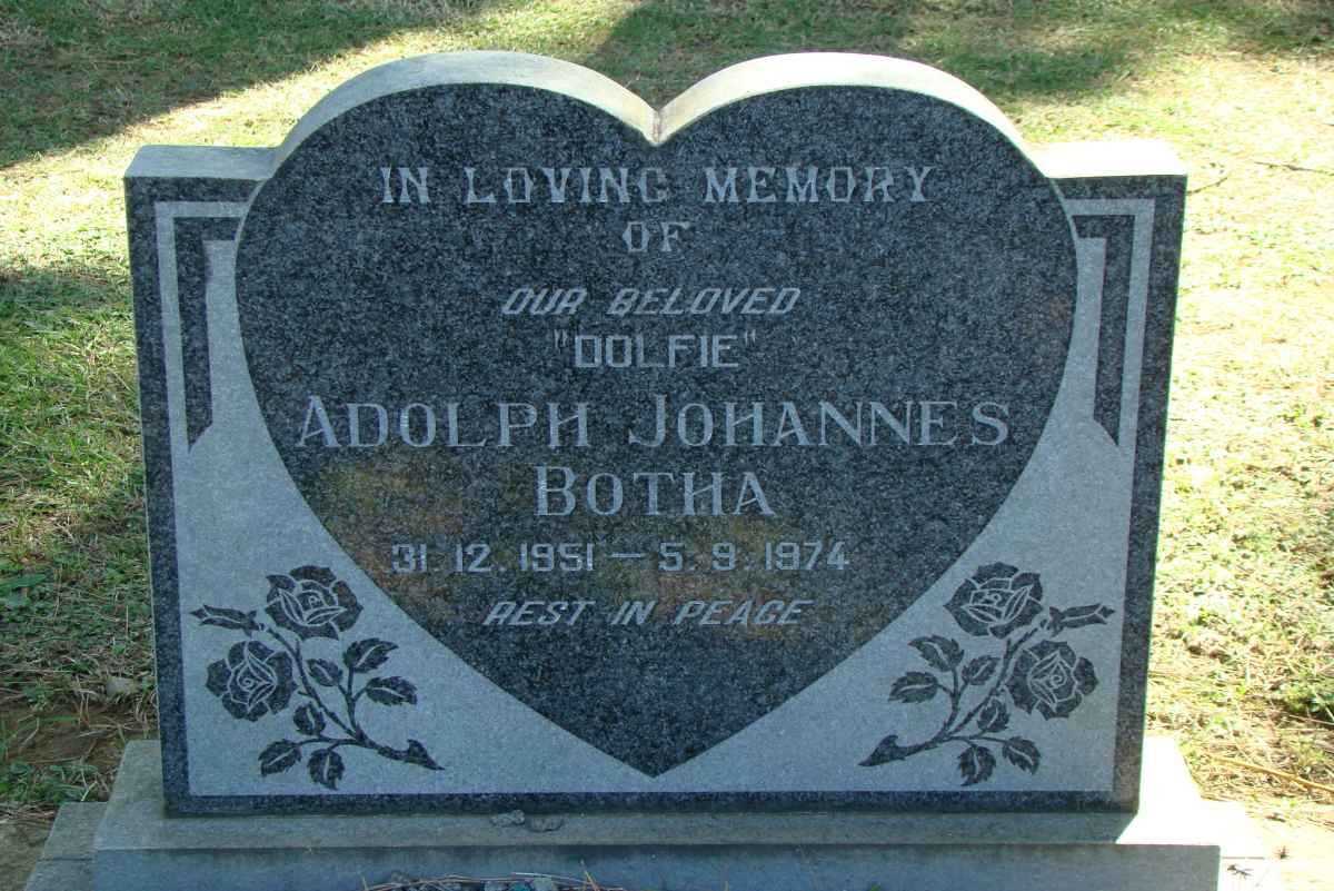 BOTHA Adolph Johannes 1951-1974