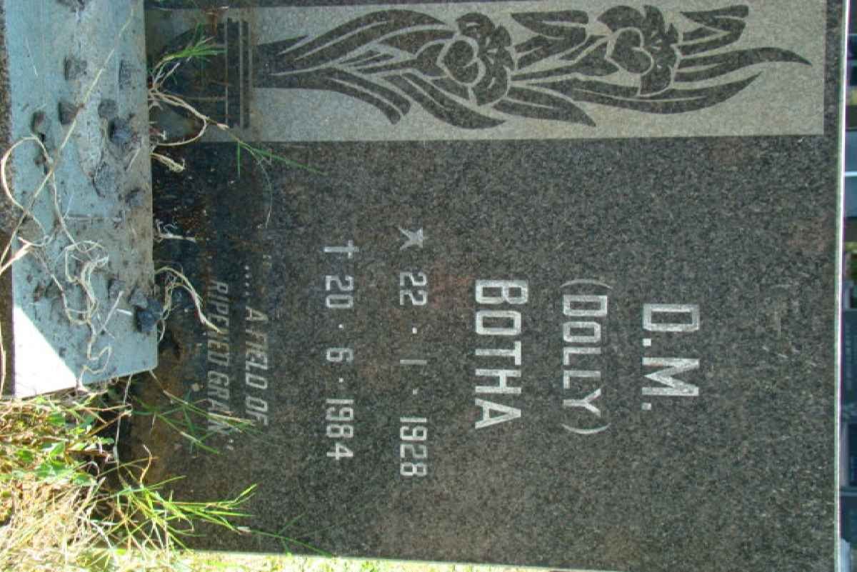 BOTHA D.M. 1928-1984