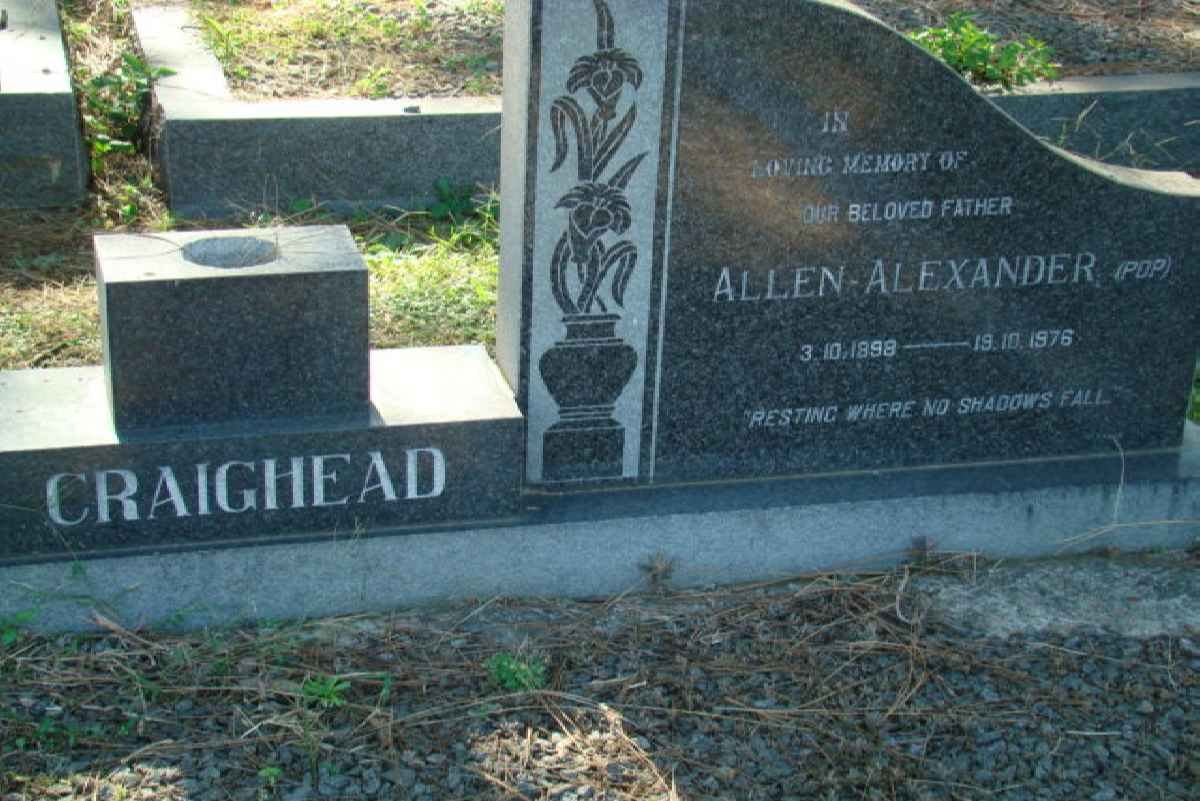CRAIGHEAD Allen Alexander 1898-1976