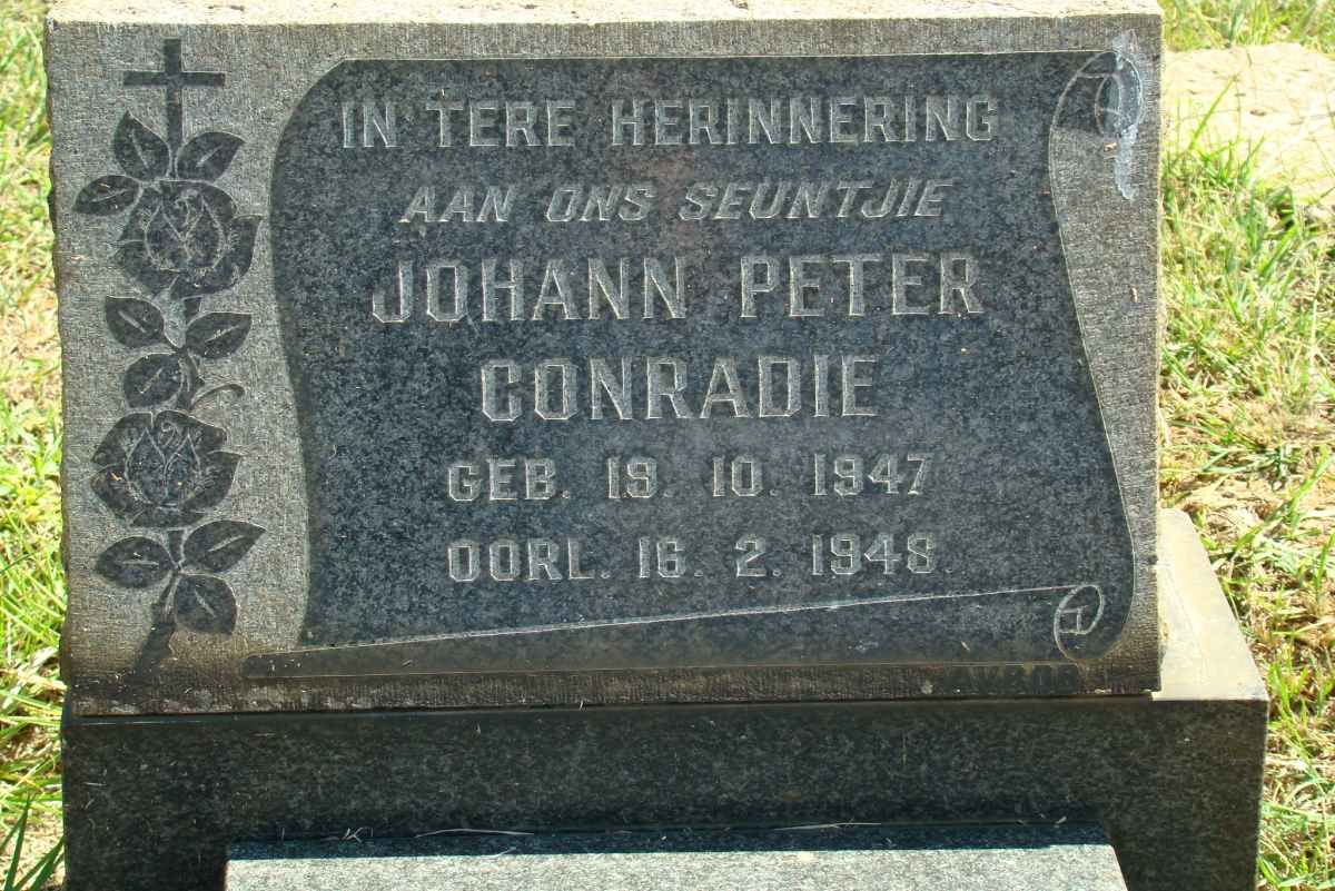CONRADIE Johann Peter 1947-1948