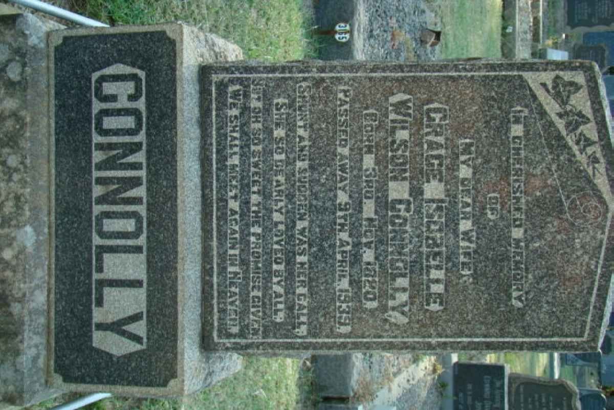 CONNOLLY Grace Isobelle Wilson 1880-1939