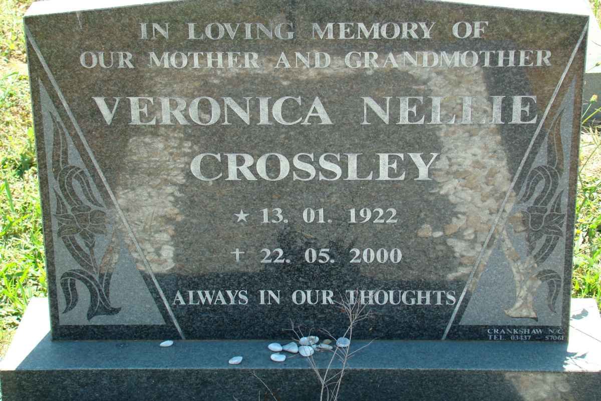 CROSSLEY Veronica Nellie 1922-2000