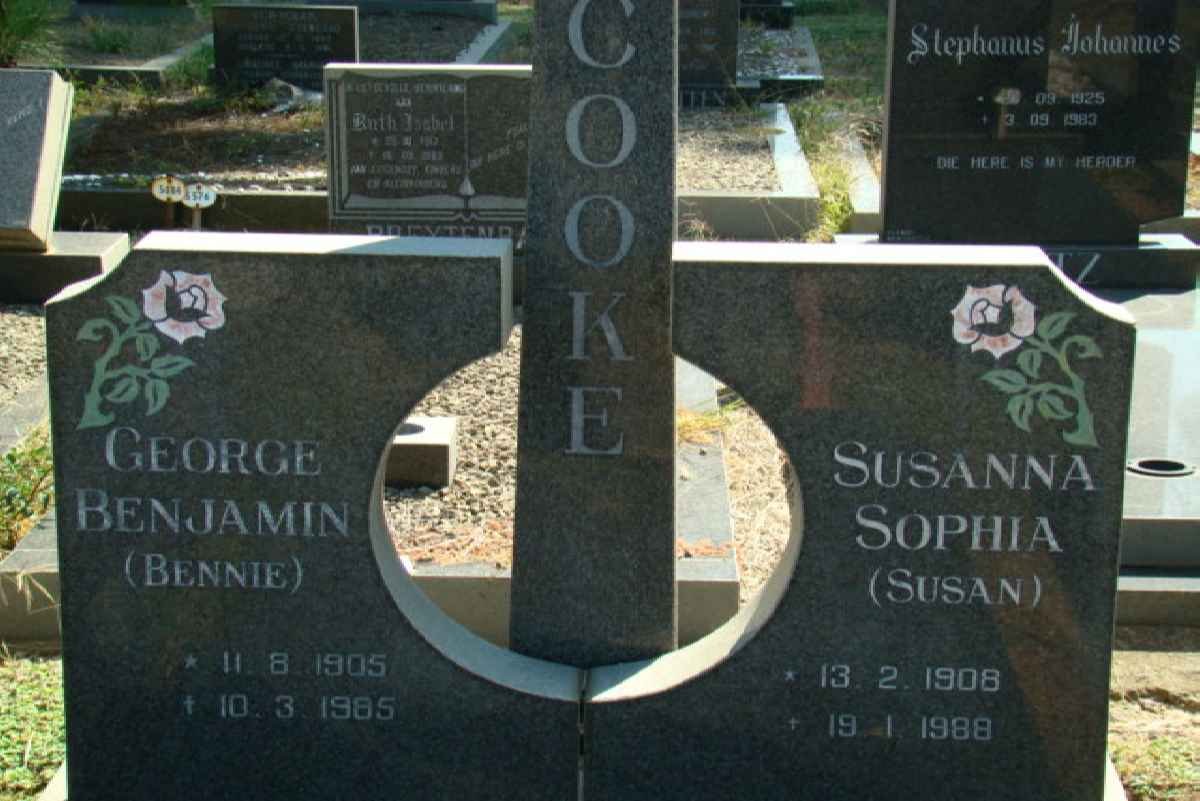 COOKE George Benjamin 1905-1985 &amp; Susanna Sophia 1908-1988