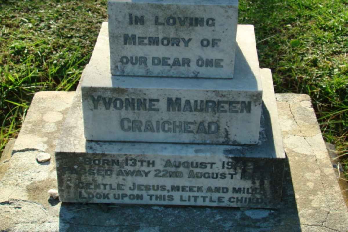 CRAIGHEAD Yvonne Maureen 1942-