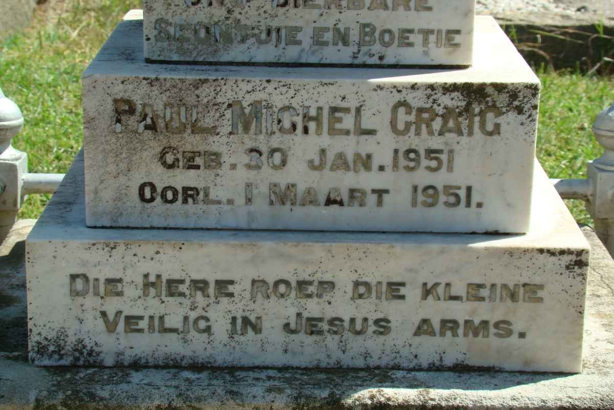 CRAIG Paul Michel 1951-1951