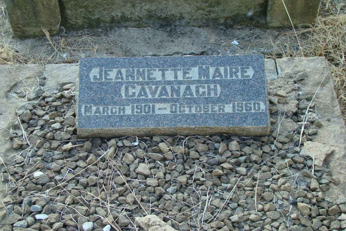 CAVANAGH Jeannette Maire 1901-1960