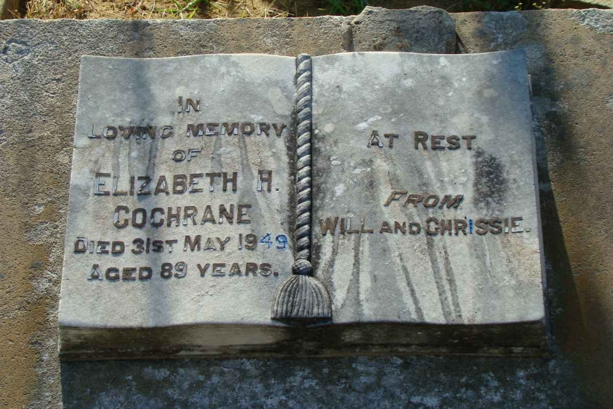 COCHRANE Elizabeth H. -1949