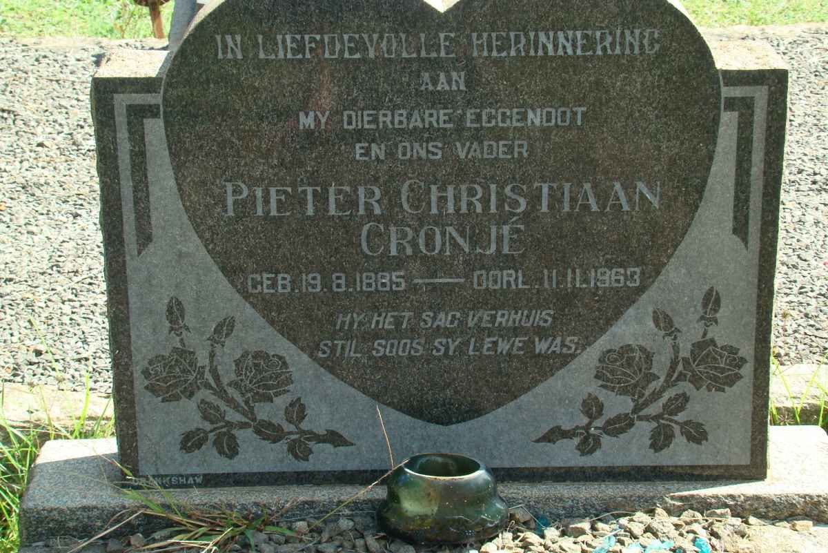 CRONJE Pieter Christiaan 1885-1963