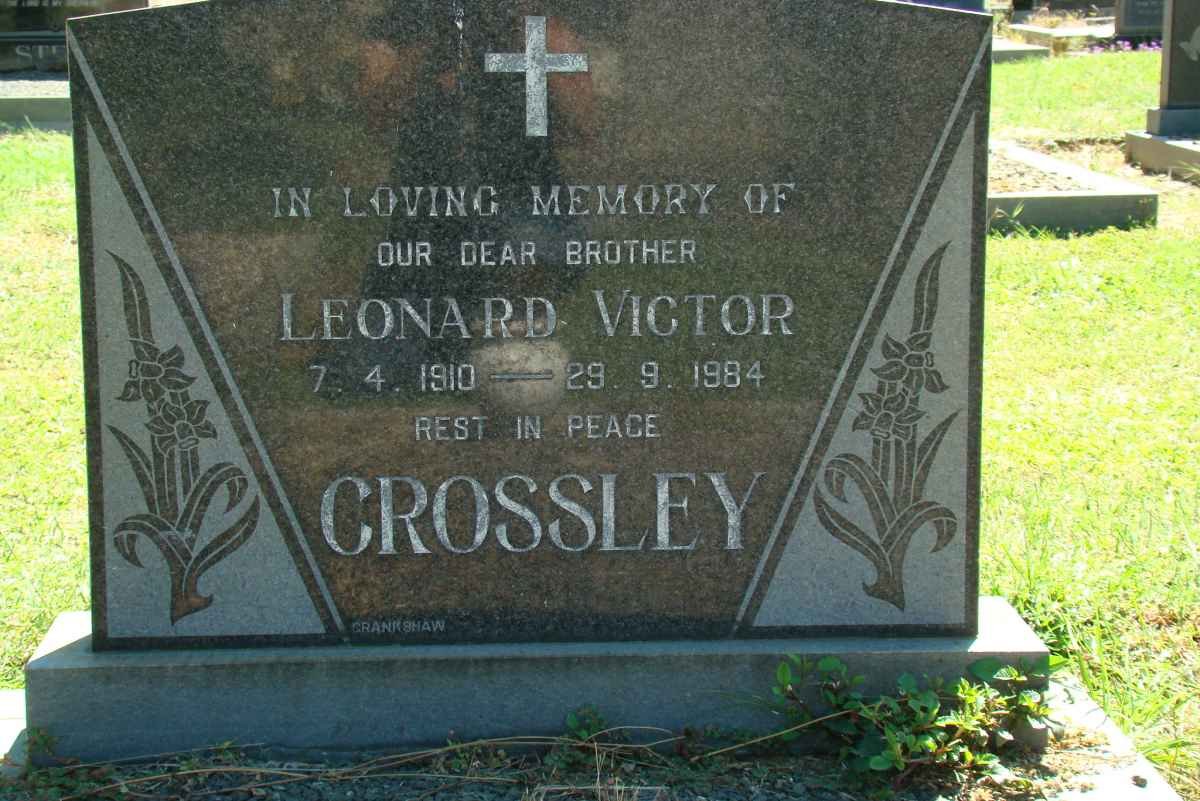 CROSSLEY Leonard Victor 1910-1984
