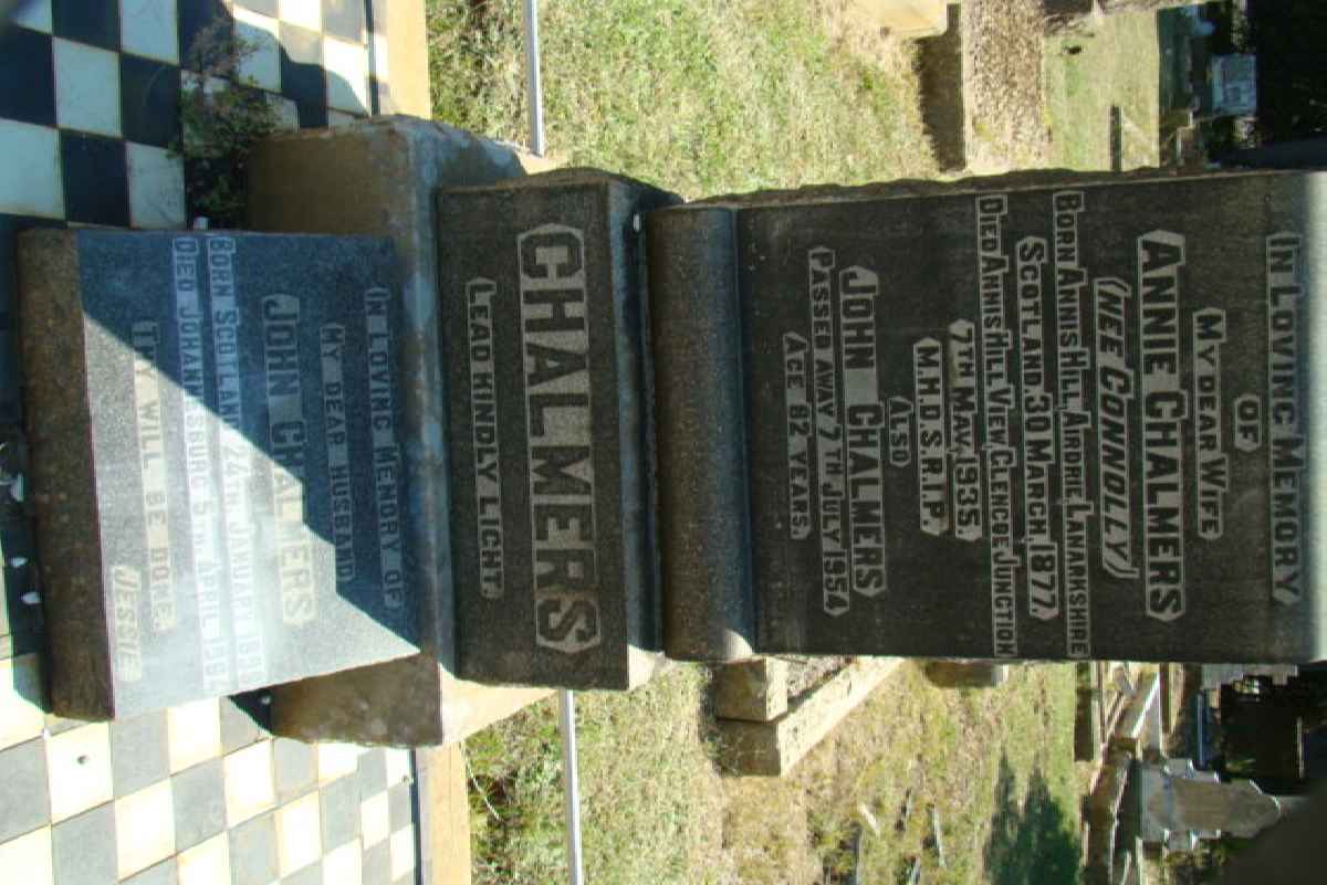 CHALMERS John 1898-1964 &amp; Annie CONNOLLY 1877-1935 :: CHALMERS John -1954