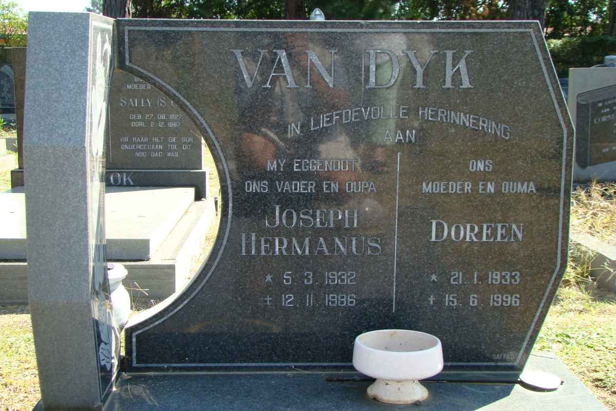 DYK Joseph Hermanus, van 1932-1986 &amp; Doreen 1933-1996