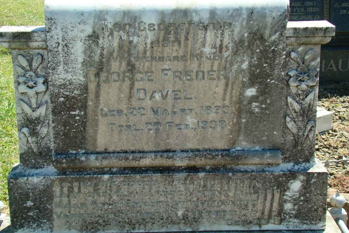 DAVEL George Frederik 1893-1936