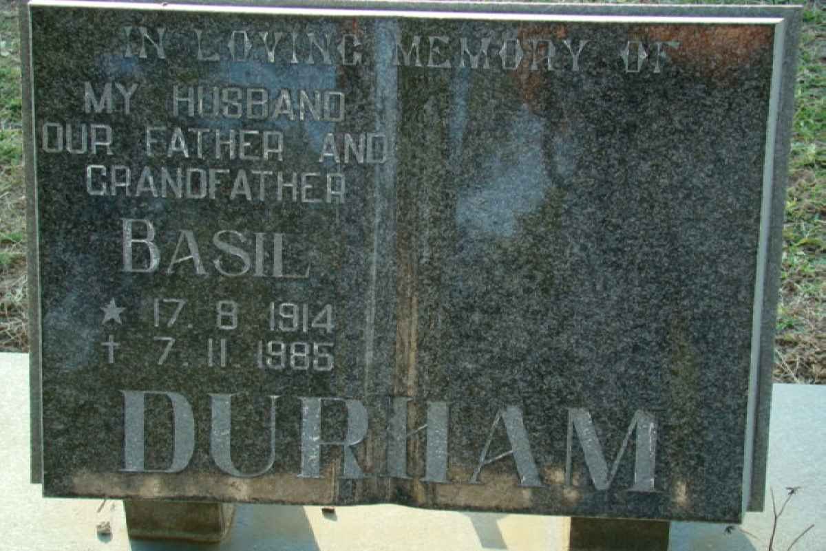 DURHAM Basil 1914-1985