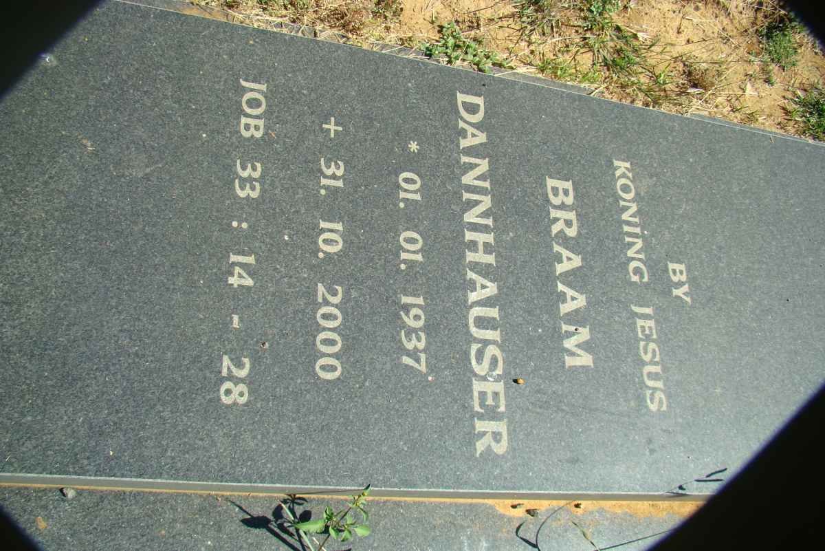 DANNHAUSER Braam 1937-2000