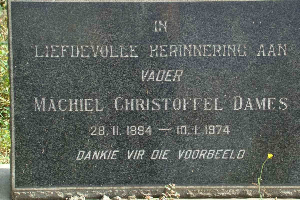 DAMES Machiel Christoffel 1894-1974