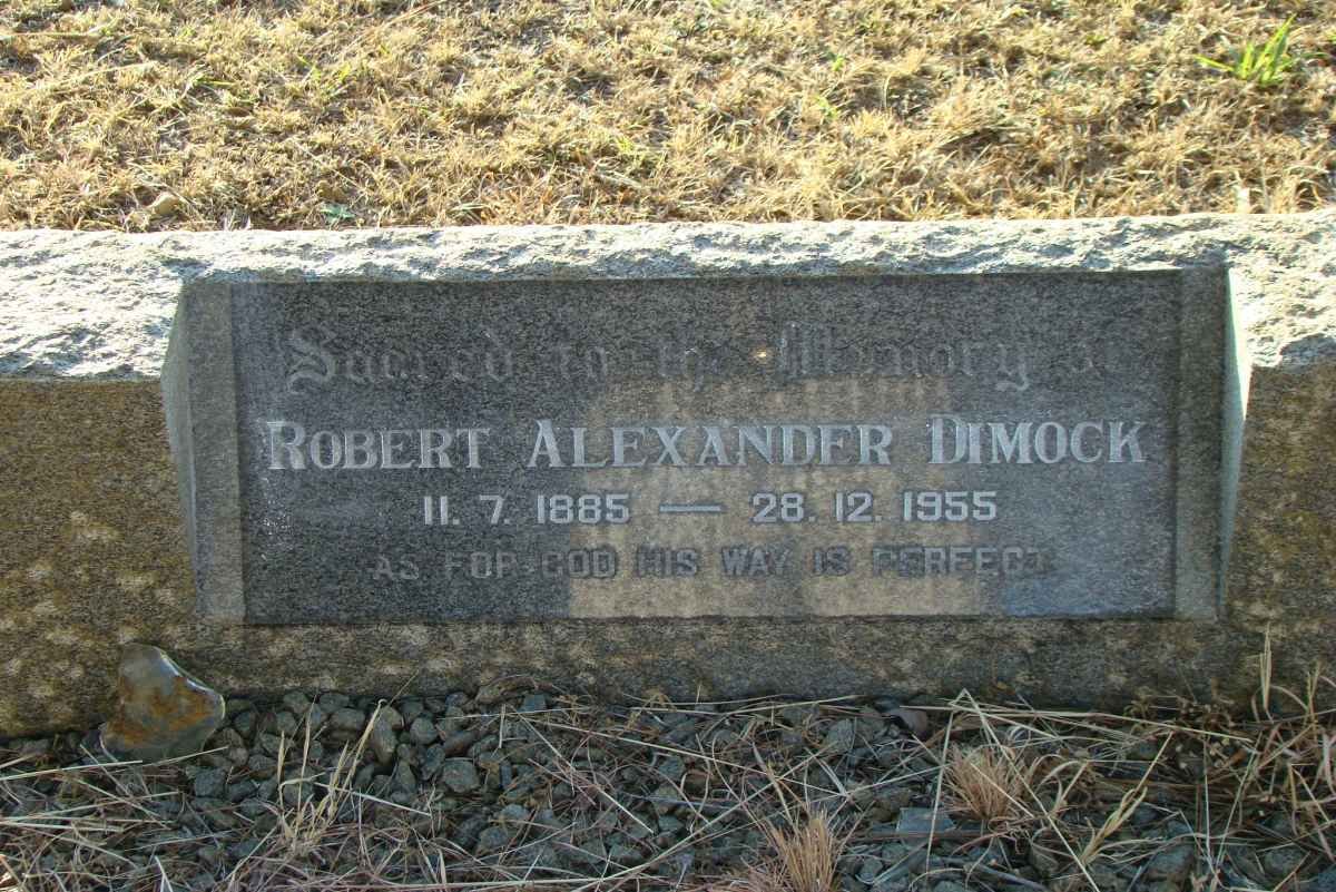 DIMOCK Robert Alexander 1885-1955