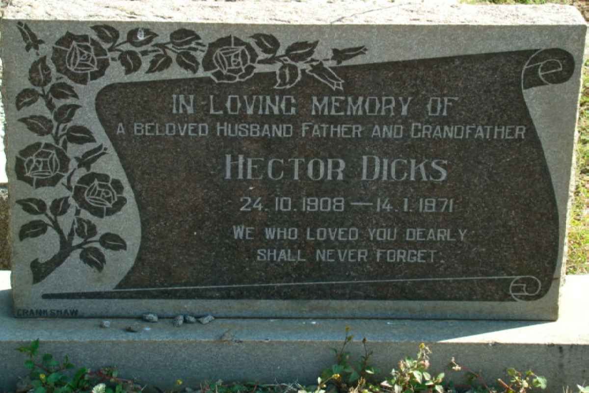 DICKS Hector 1908-1971