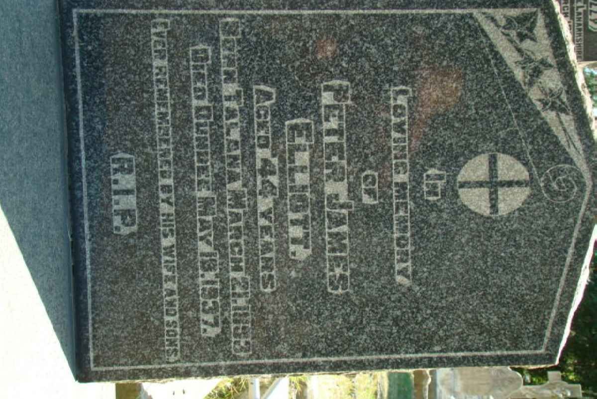 ELLIOTT Peter James 1893-1937