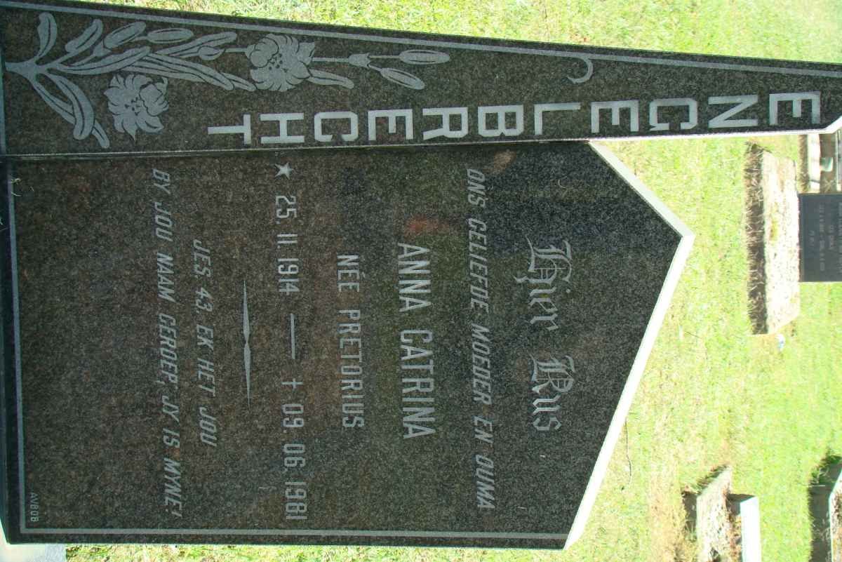 ENGELBRECHT Anna Catrina nee PRETORIUS 1914-1981
