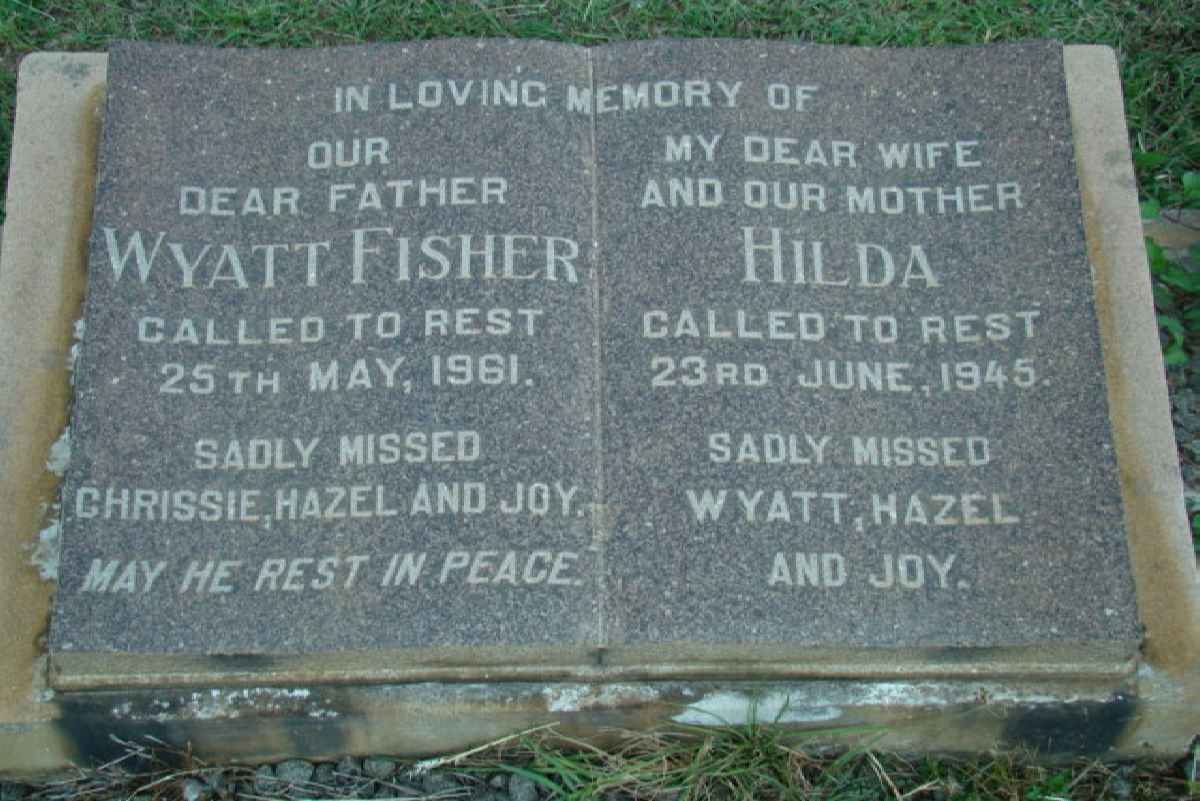 FISHER Wyatt -1961 &amp; Hilda -1945