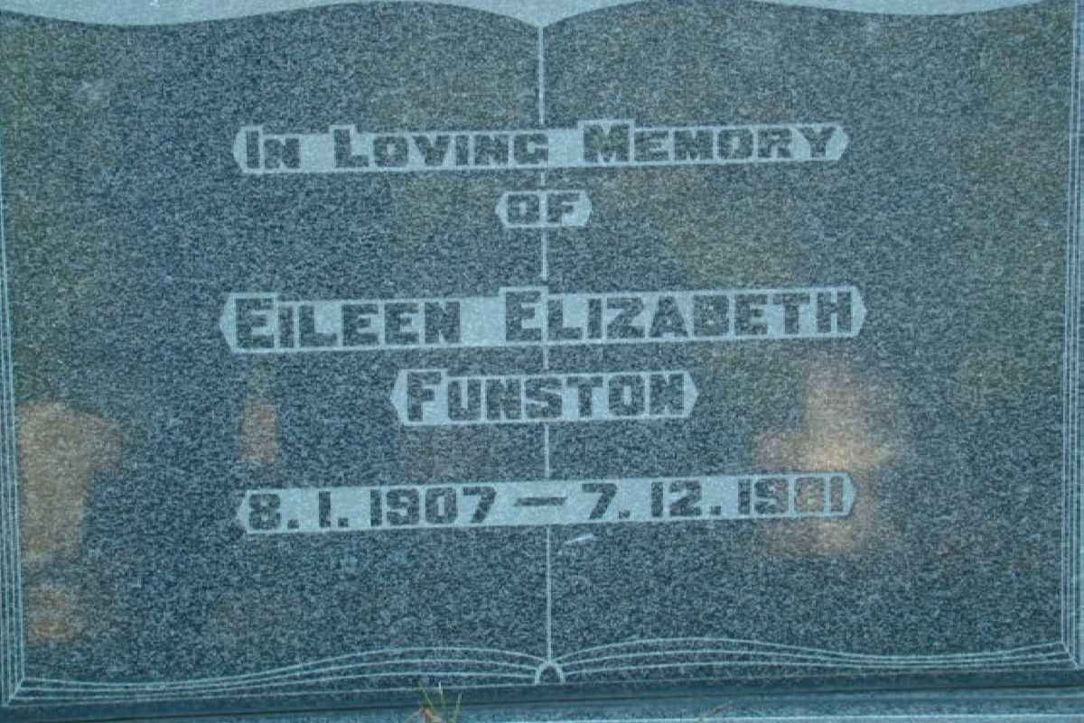 FUNSTON Eileen Elizabeth 1907-1981