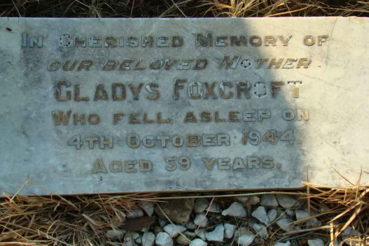 FOXCROFT Gladys -1944