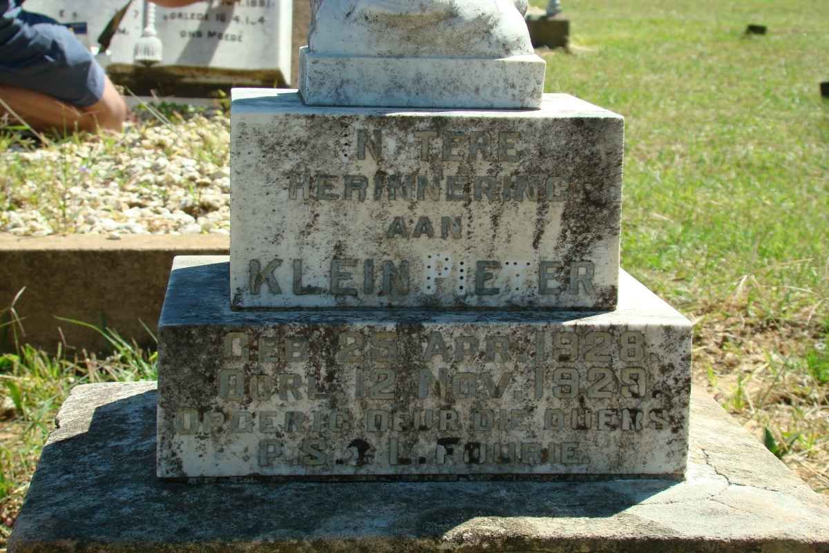 FOURIE Pieter 1928-1929