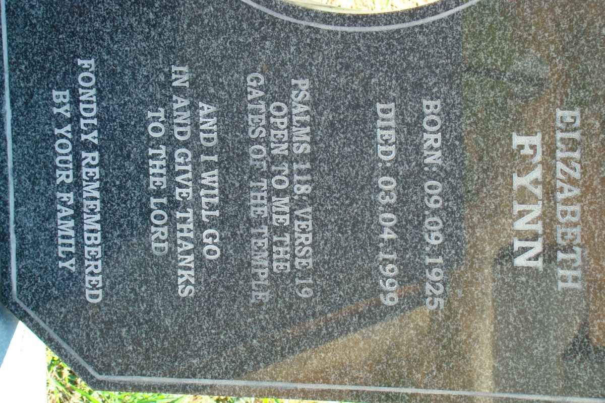 FYNN Elizabeth 1925-1999