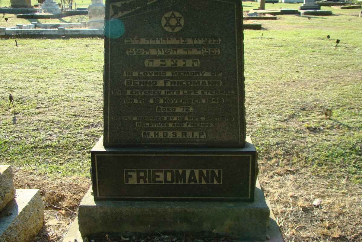 FRIEDMANN Benno -1948