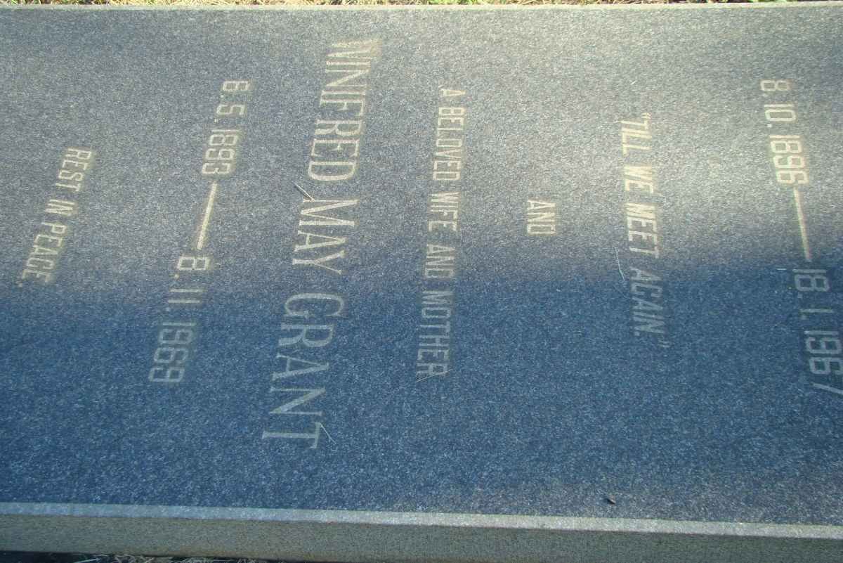 GRANT Winifred May 1893-1969