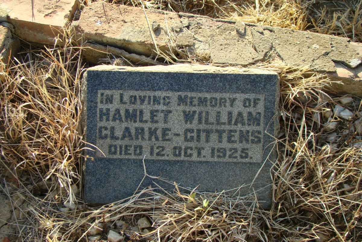 GITTENS Hamlet William, Clarke -1925