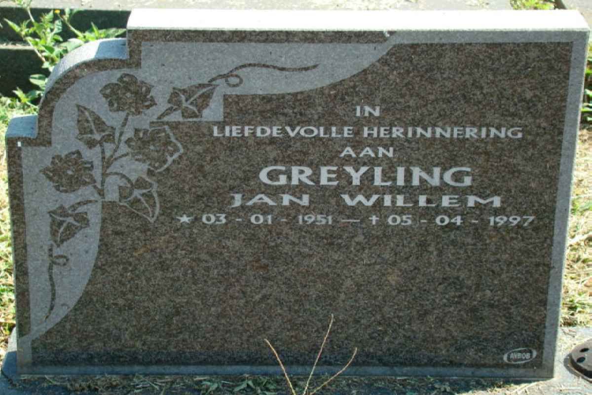 GREYLING Jan Willem 1951-1997