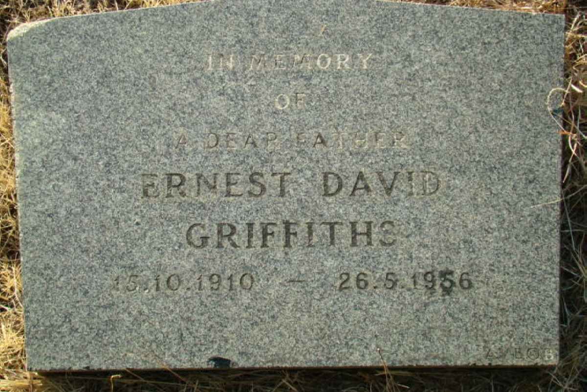 GRIFFITHS Ernest David 1910-1956
