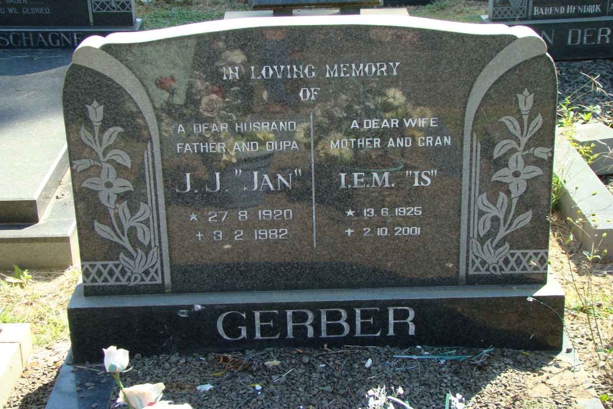 GERBER J.J. 1920-1982 &amp; I.E.M. 1925-2001