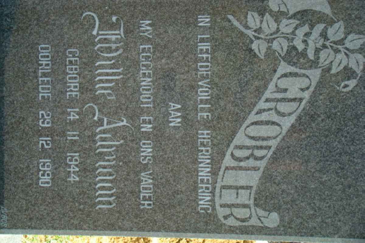 GROBLER Willie Adriaan 1944-1990