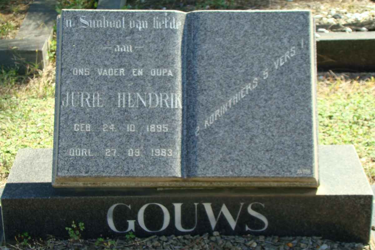 GOUWS Jurie Hendrik 1895-1983