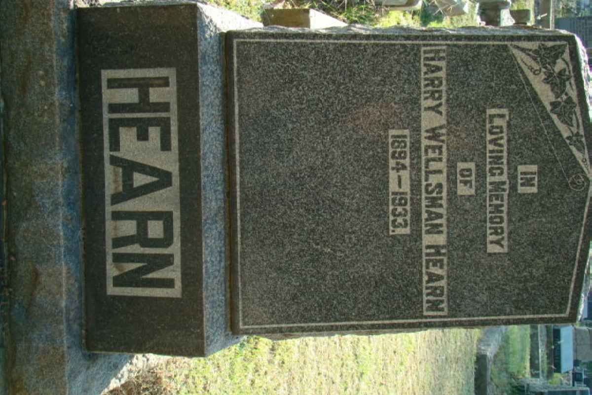 HEARN Harry Wellsman 1894-1933