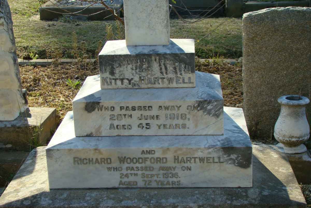 HARTWELL Richard Woodford -1936 &amp; Kitty -1918