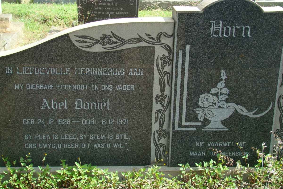 HORN Abel Daniel 1928-1971