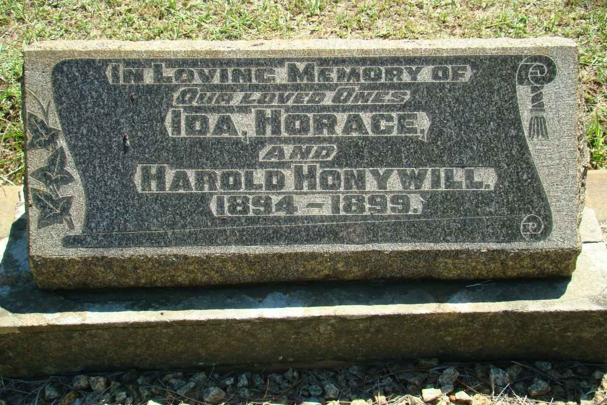 HONYWILL Ida 1894-1899 :: HONYWILL Horace 1894-1899 :: HONYWILL Harold 1894-1899
