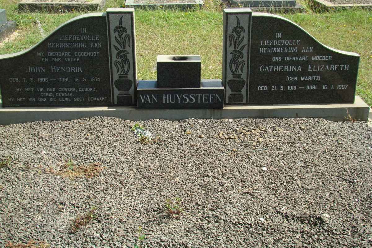 HUYSSTEEN John Hendrik, van 1906-1974 &amp; Catherina Elizabeth MARITZ 1913-1997