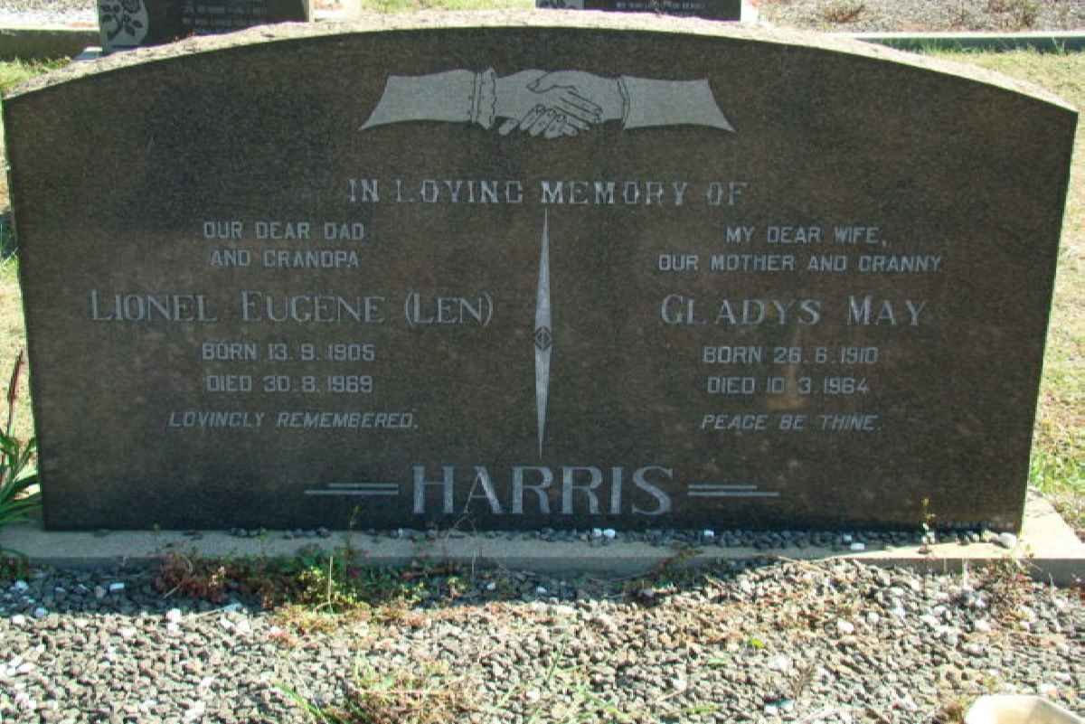 HARRIS Lionel Eugene 1905-1969 &amp; Gladys May 1910-1964