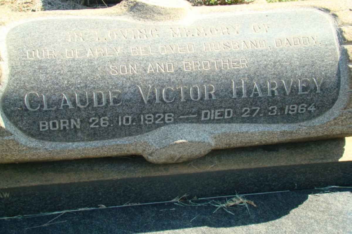 HARVEY Claude Victor 1926-1964