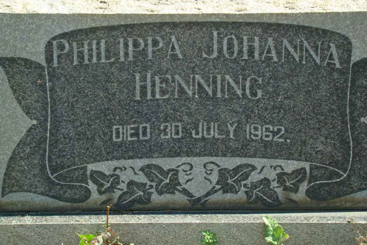 HENNING Philippa Johanna -1962