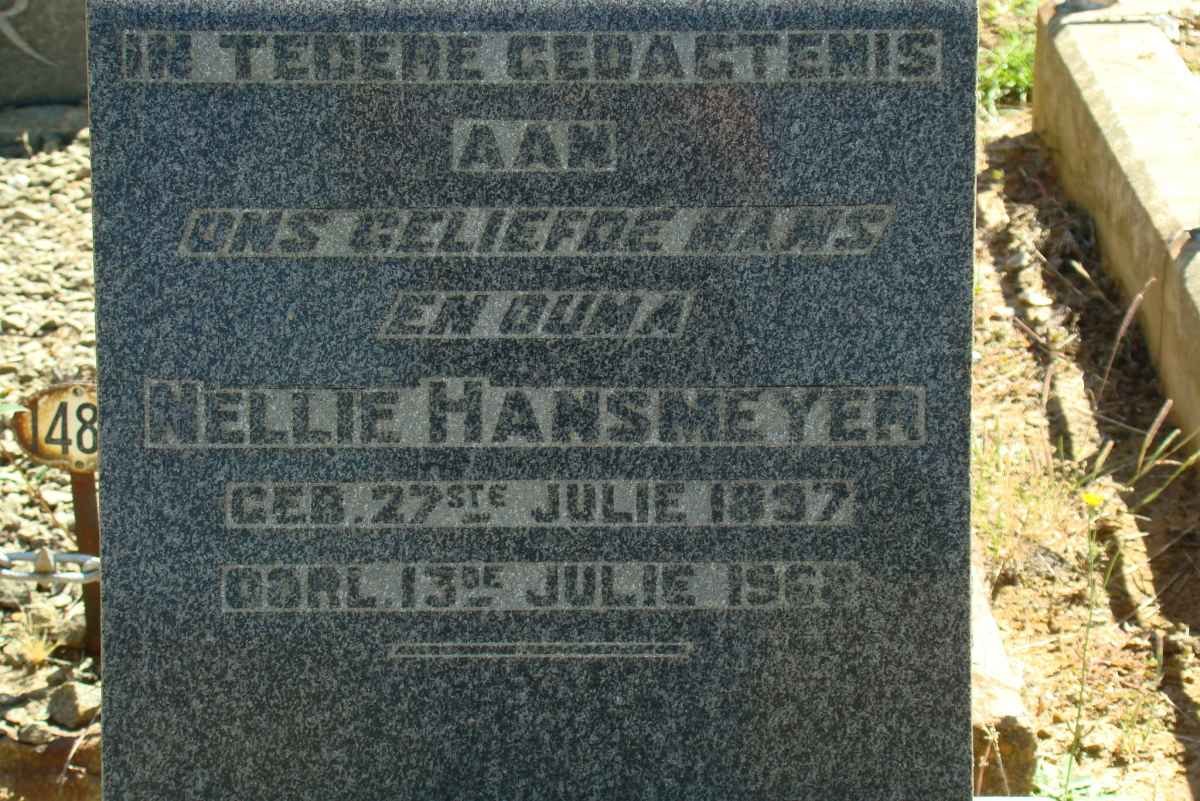 HANSMEYER Nellie 1897-1968
